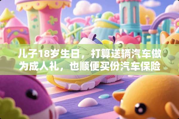 儿子18岁生日，打算送辆汽车做为**礼，也顺便买份汽车保险给他，求介绍