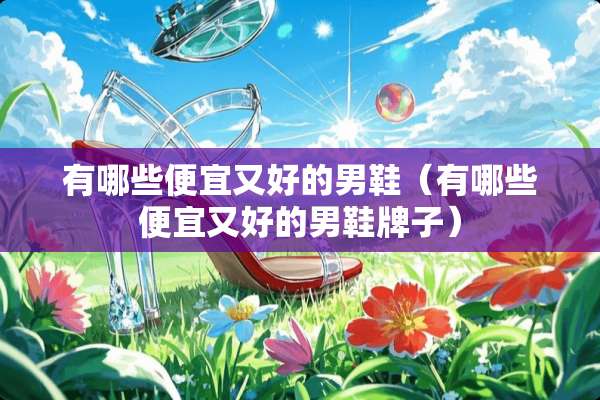 有哪些便宜又好的男鞋（有哪些便宜又好的男鞋牌子）