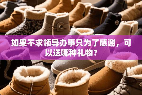 如果不求领导办事只为了感谢，可以送哪种礼物？