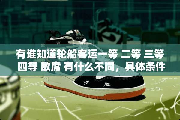 有谁知道轮船客运一等 二等 三等 四等 散席 有什么不同，具体条件呢？？