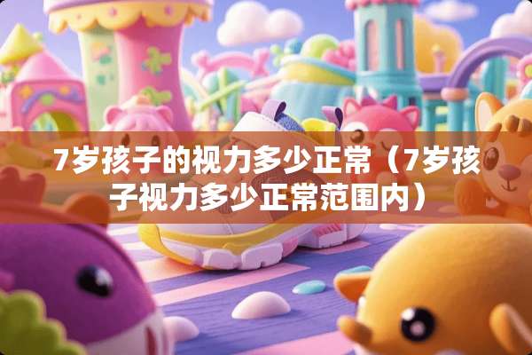 7岁孩子的视力多少正常（7岁孩子视力多少正常范围内）