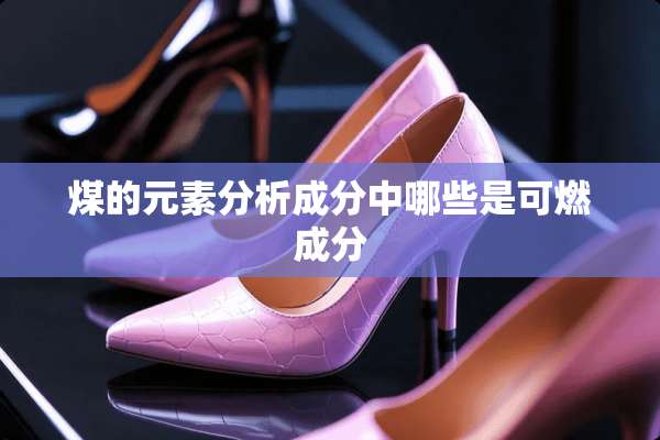 煤的元素分析成分中哪些是可燃成分