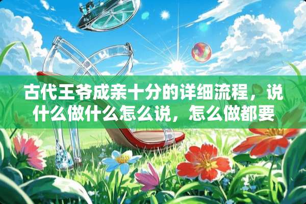 古代**成亲十分的详细流程，说什么做什么怎么说，怎么做都要。拜托