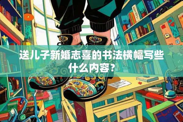 送儿子新婚志喜的书法横幅写些什么内容？