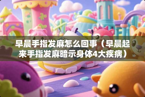 早晨手指发麻怎么回事（早晨起来手指发麻暗示身体4大疾病）
