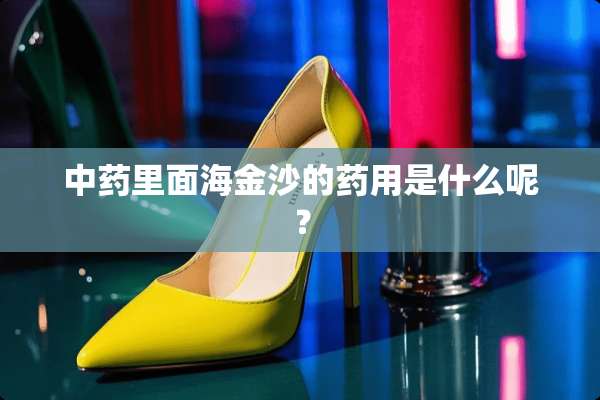 中药里面海金沙的药用是什么呢？