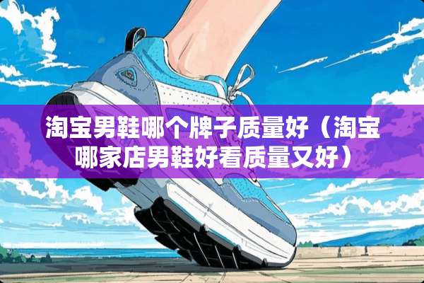 淘宝男鞋哪个牌子质量好（淘宝哪家店男鞋好看质量又好）