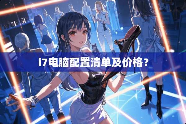 i7电脑配置清单及价格？