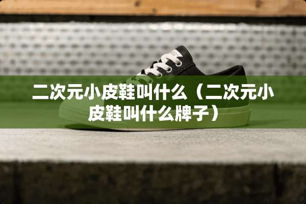 二次元小皮鞋叫什么（二次元小皮鞋叫什么牌子）