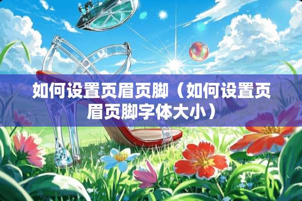 如何设置页眉页脚（如何设置页眉页脚字体大小）