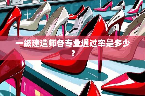 一级建造师各专业通过率是多少？