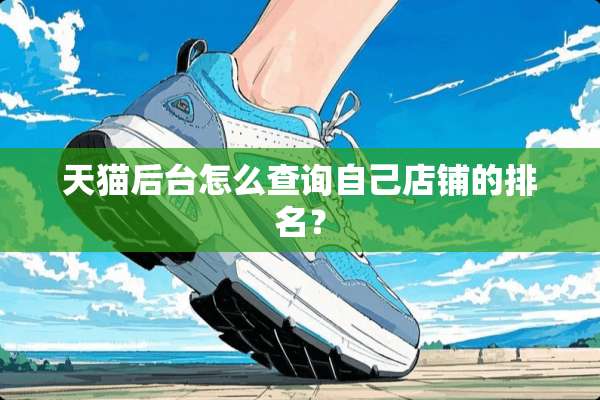 天猫后台怎么查询自己店铺的排名？