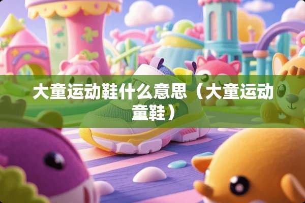 大童运动鞋什么意思（大童运动童鞋）