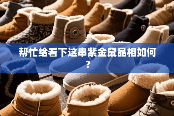 帮忙给看下这串紫金鼠品相如何？