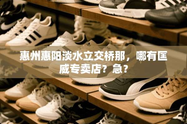 惠州惠阳淡水立交桥那，哪有匡威专卖店？急？