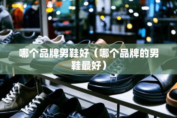 哪个品牌男鞋好（哪个品牌的男鞋最好）