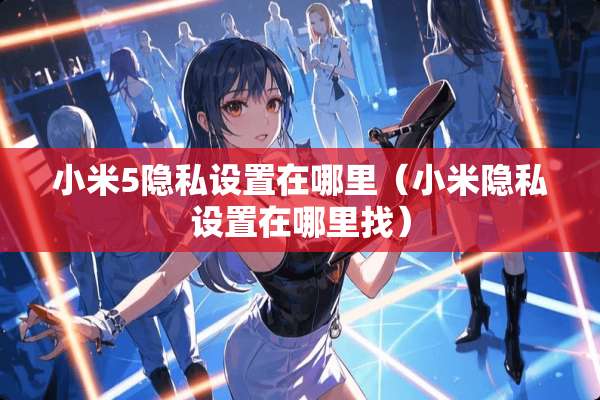 小米5隐私设置在哪里（小米隐私设置在***）