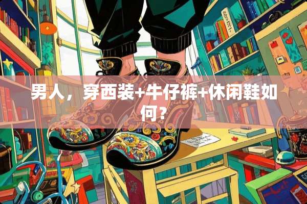 男人，穿西装+牛仔裤+休闲鞋如何？