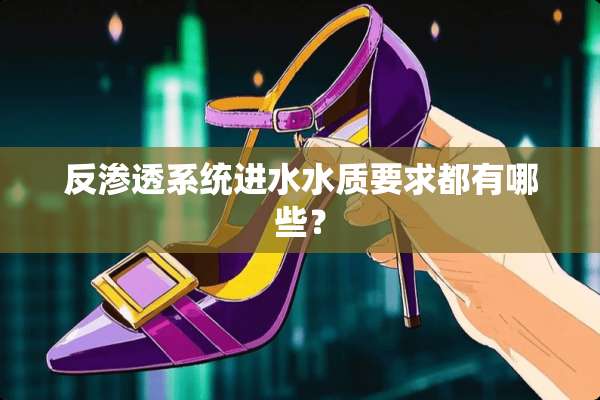 反渗透系统进水水质要求都有哪些？