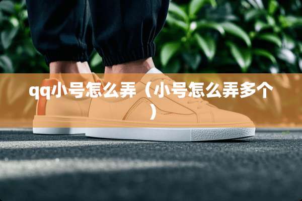 qq小号怎么弄（小号怎么弄多个）