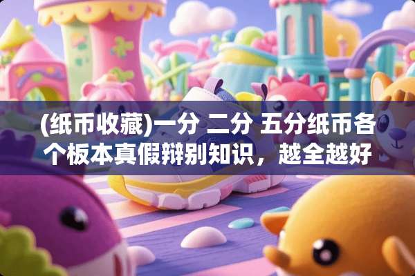 (纸币收藏)一分 二分 五分纸币各个板本真假辩别知识，越全越好，谢谢。