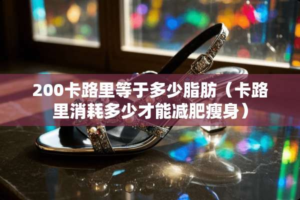 200卡路里等于多少脂肪（卡路里消耗多少才能减肥瘦身）
