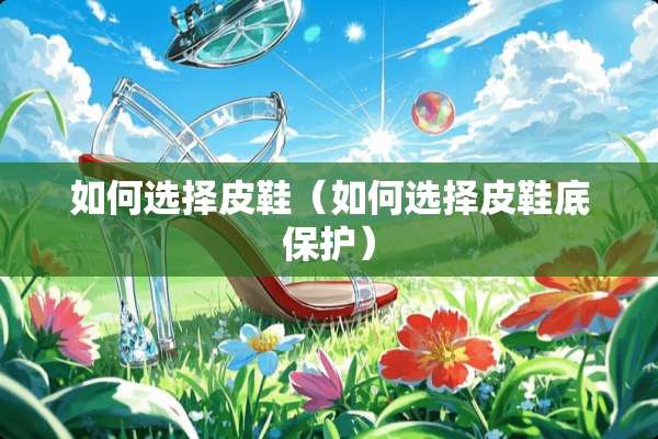 如何选择皮鞋（如何选择皮鞋底保护）