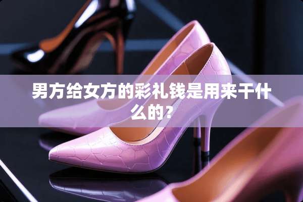 男方给女方的彩礼钱是用来干什么的？