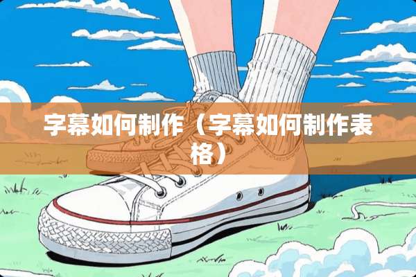 字幕如何制作（字幕如何制作表格）