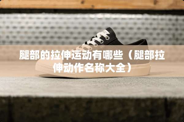 腿部的拉伸运动有哪些（腿部拉伸动作名称大全）