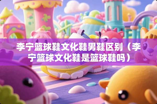 李宁篮球鞋文化鞋男鞋区别（李宁篮球文化鞋是篮球鞋吗）