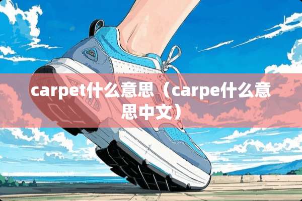 carpet什么意思（carpe什么意思中文）