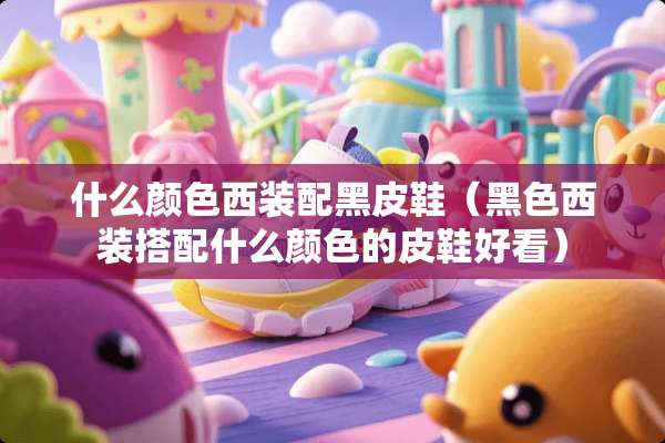 什么颜色西装配黑皮鞋（黑色西装搭配什么颜色的皮鞋好看）