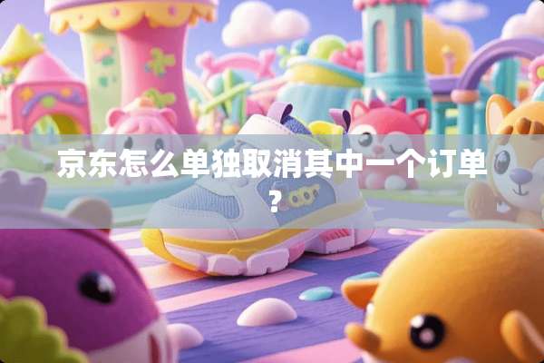 京东怎么单独取消其中一个订单？