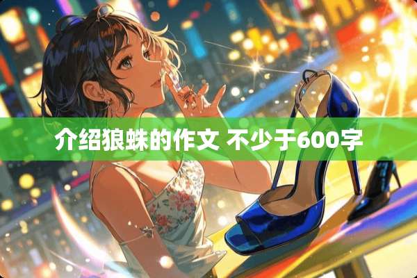 介绍狼蛛的作文 不少于600字