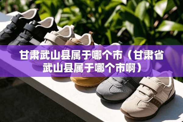 甘肃武山县属于哪个市（甘肃省武山县属于哪个市啊）