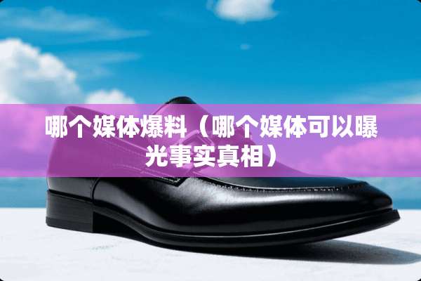 哪个媒体爆料（哪个媒体可以曝光事实**）