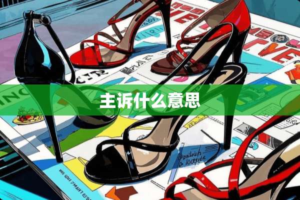 主诉什么意思