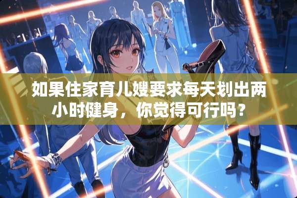 如果住家育儿嫂要求每天划出两小时健身，你觉得可行吗？
