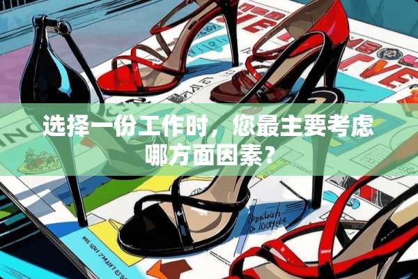 选择一份工作时，您最主要考虑哪方面因素？