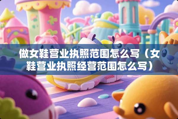 做女鞋营业执照范围怎么写（女鞋营业执照经营范围怎么写）