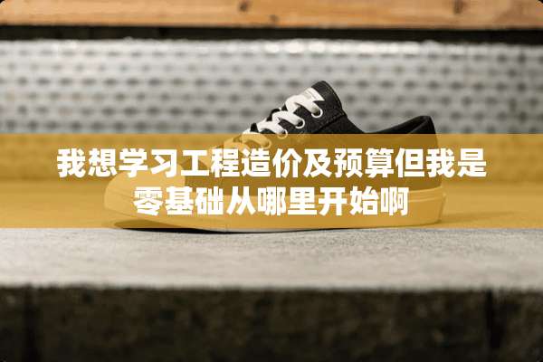 我想学习工程造价及预算但我是零基础从哪里开始啊