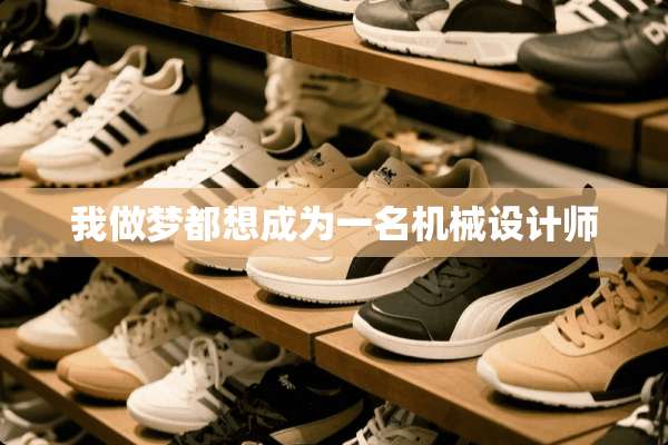 我做梦都想成为一名机械设计师