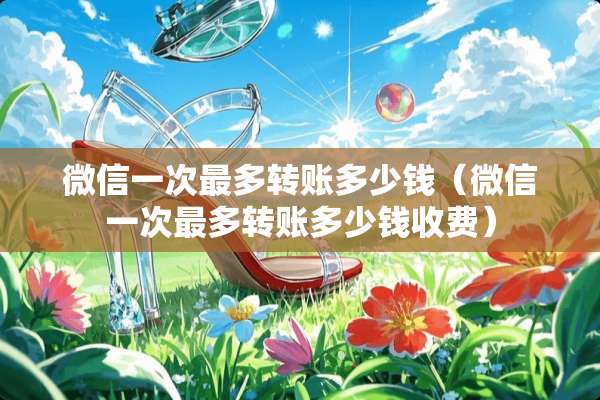 微信一次最多转账多少钱（微信一次最多转账多少钱收费）