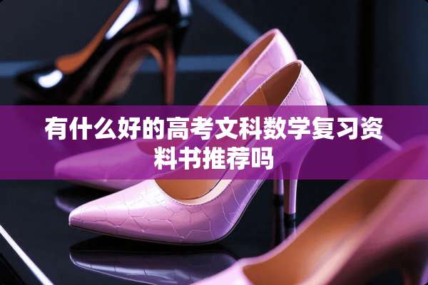 有什么好的高考文科数学复习资料书推荐吗