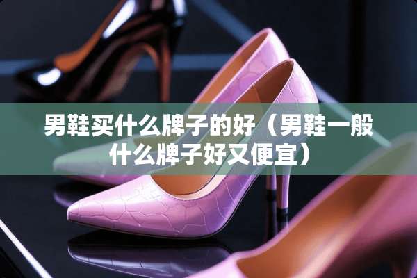 男鞋买什么牌子的好（男鞋一般什么牌子好又便宜）