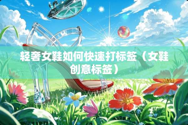 轻奢女鞋如何快速打标签（女鞋创意标签）