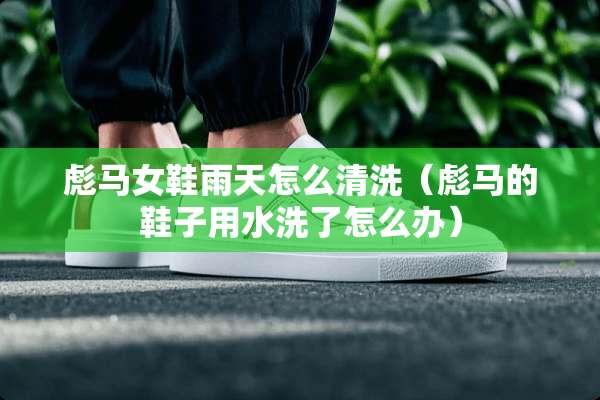 彪马女鞋雨天怎么清洗（彪马的鞋子用水洗了怎么办）