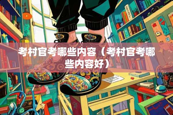 考村官考哪些内容（考村官考哪些内容好）