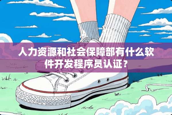 人力资源和社会保障部有什么软件开发程序员认证？